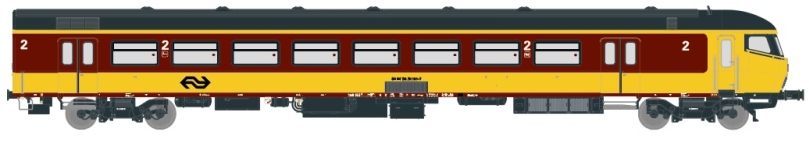 Exact-Train EX11194 - H0 - Steuerwagen ICR Bs Beneluxzug nach Belgien, NS, Ep. IV